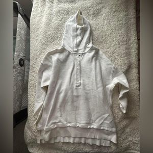 Aerie Textured Henley Hoodie Size Medium